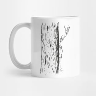 Funny Deer Hunting Drawing Mug